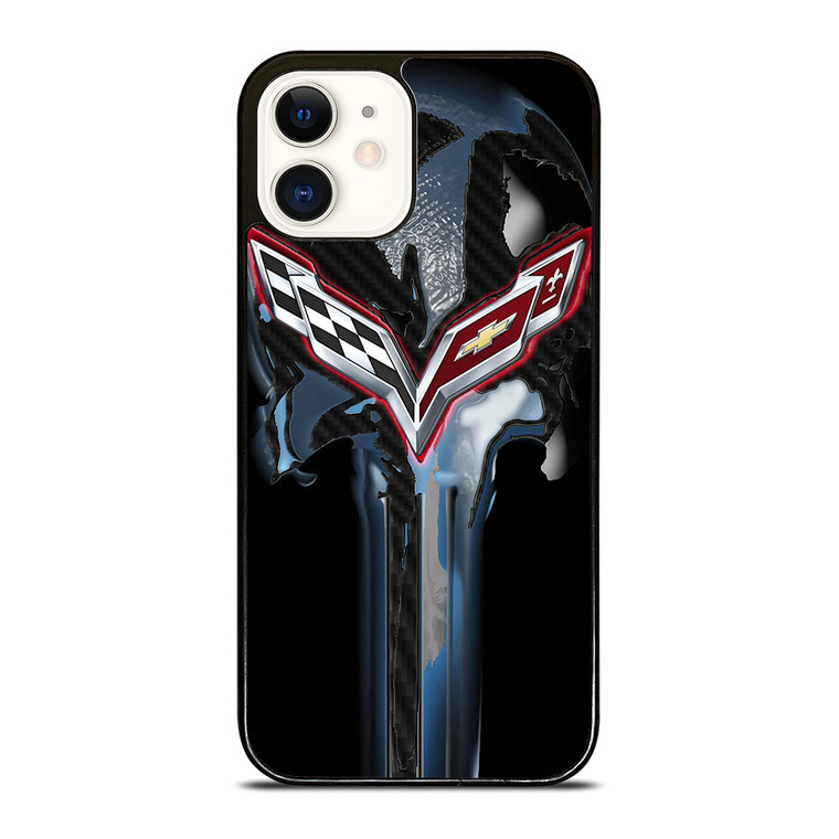 CORVETTE SKULL LOGO iPhone 12 Case