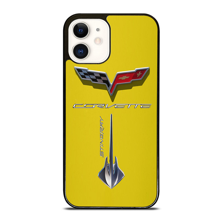 Corvette Stingray C7 Yellow iPhone 12 Case