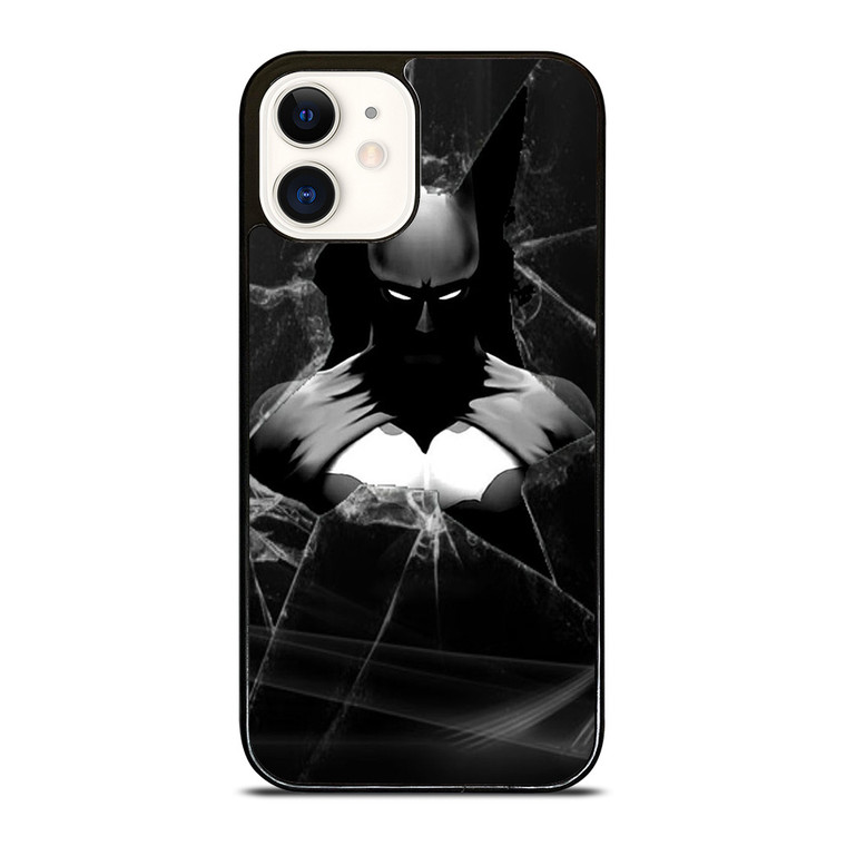 CRACKED OUT GLASS BATMAN THE DARK KNIGHT 3 iPhone 12 Case