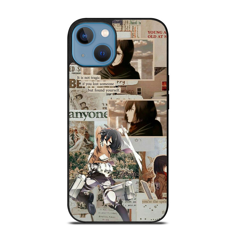 ATTACK ON TITAN MANGA ANIME MIKASA iPhone 12 Mini Case