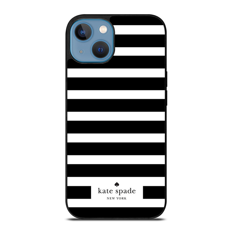 KATE SPADE NEW YORK BLACK WHITE STRIPES iPhone 12 Mini Case