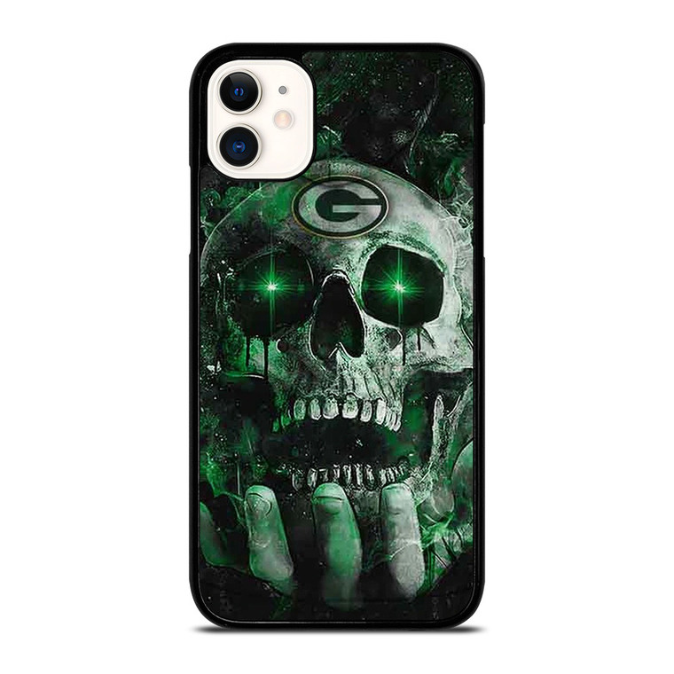 GREEN BAY PACKERS FOOTBALL SKULL SYMBOL iPhone 11 Case