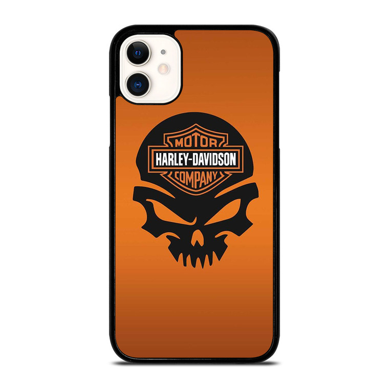 HARLEY DAVIDSON MOTORCYCLE SKULL LOGO iPhone 11 Case
