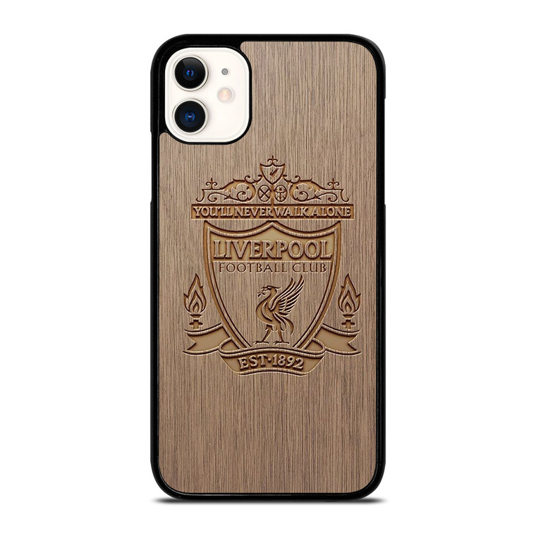LIVERPOOL FC FOOTBALL CLUB WOODEN LOGO iPhone 11 Case