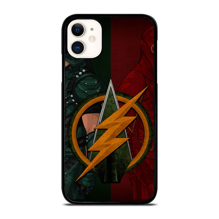 THE FLASH GREEN ARROW LOGO DC iPhone 11 Case