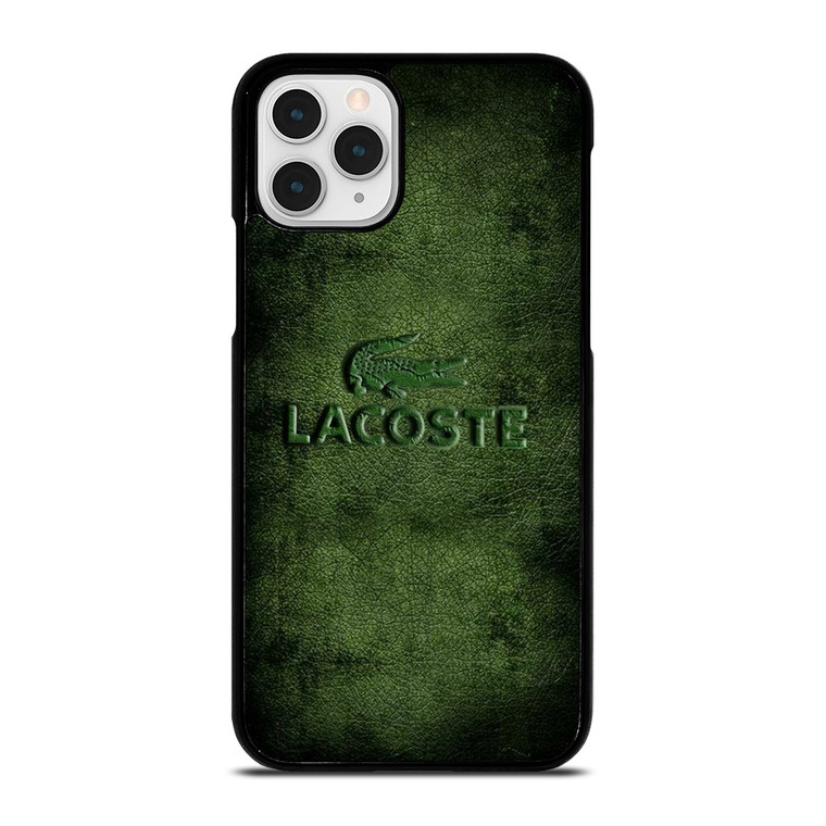 LACOSTE LOGO EMBOSSED LEATHER iPhone 11 Pro Case