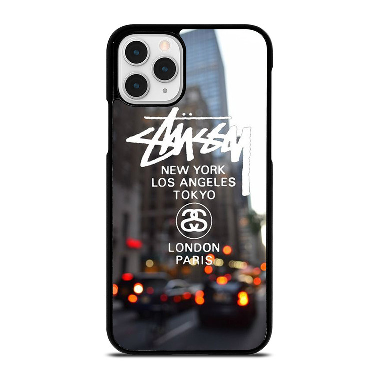 STUSSY NEW YORK LA TOKYO LONDON PARIS iPhone 11 Pro Case STUSSY NEW YORK LA TOKYO LONDON PARIS iPhone 11 Pro Case