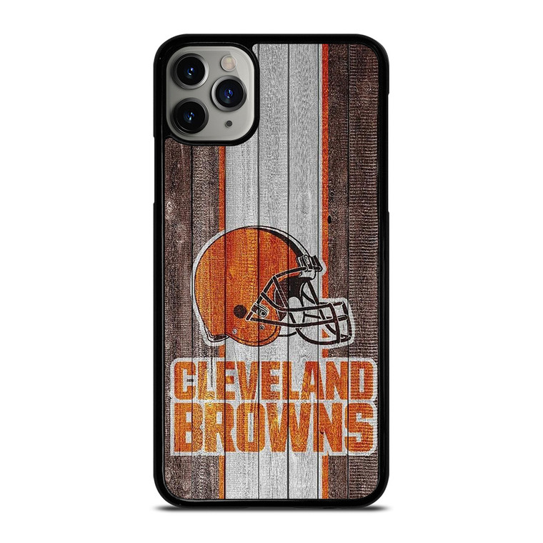 CLEVELAND BROWN WOODEN ICON iPhone 11 Pro Max Case