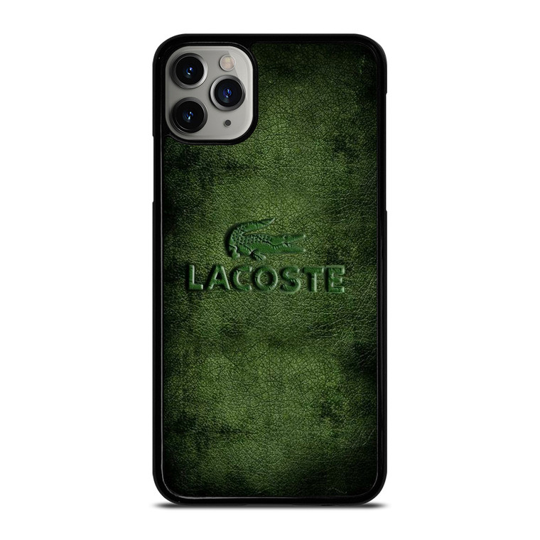 LACOSTE LOGO EMBOSSED LEATHER iPhone 11 Pro Max Case