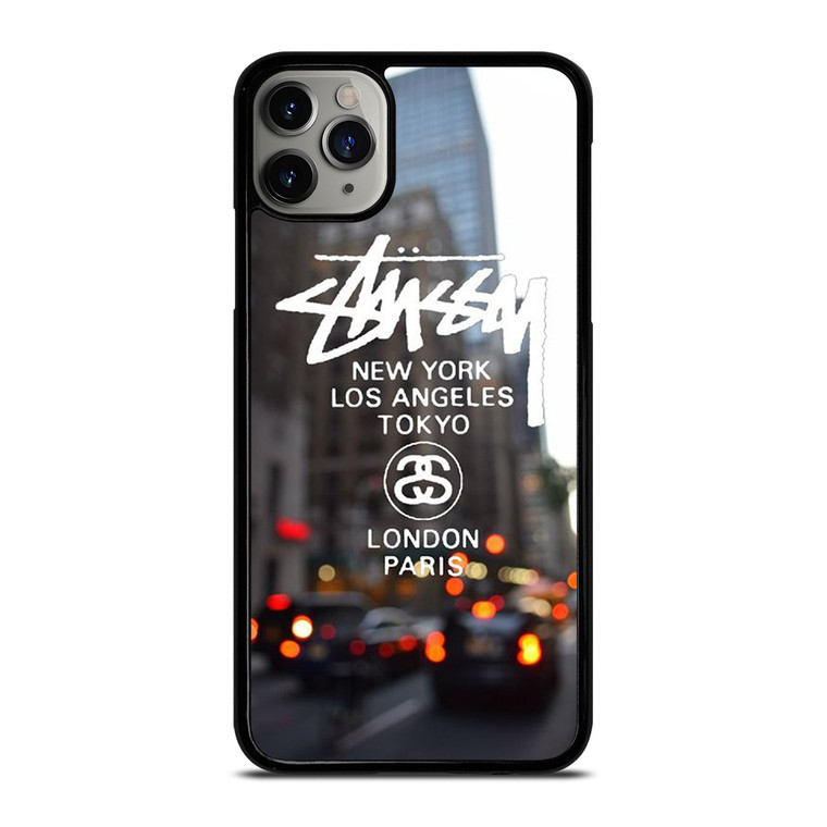 STUSSY NEW YORK LA TOKYO LONDON PARIS iPhone 11 Pro Max Case