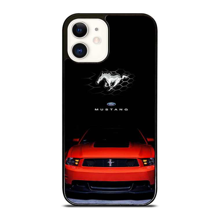 FORD MUSTANG CAR RED iPhone 12 Case