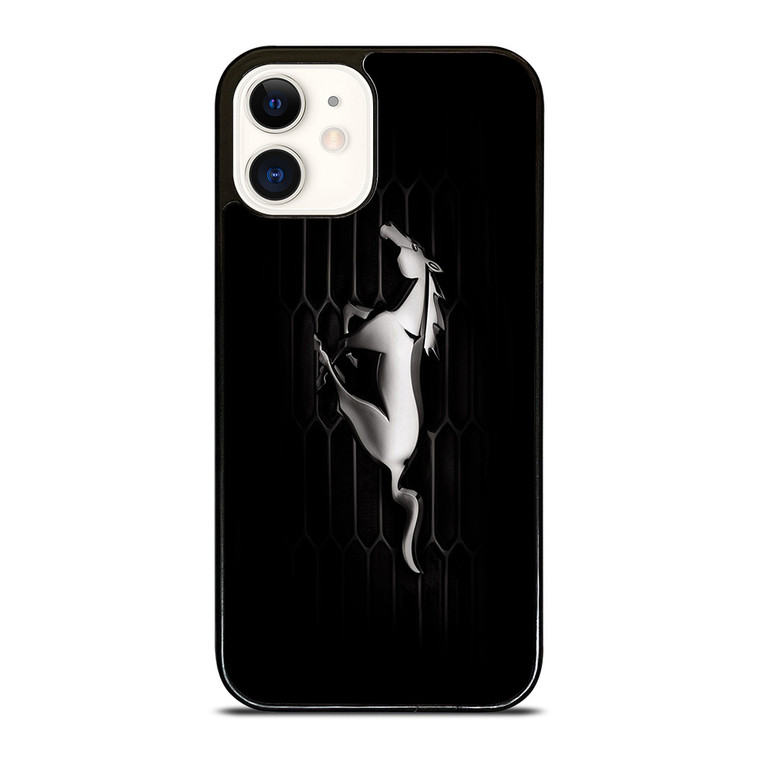 FORD MUSTANG GLOSSY BUMPER iPhone 12 Case