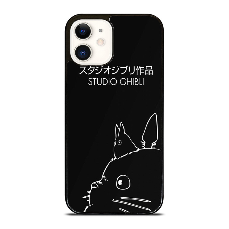 GHIBI STUDIO TOTORU SIMPLE BLACK iPhone 12 Case