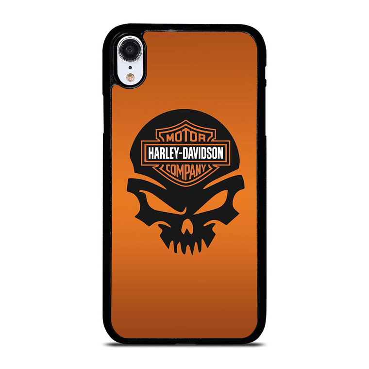 HARLEY DAVIDSON MOTORCYCLE SKULL LOGO iPhone XR Case