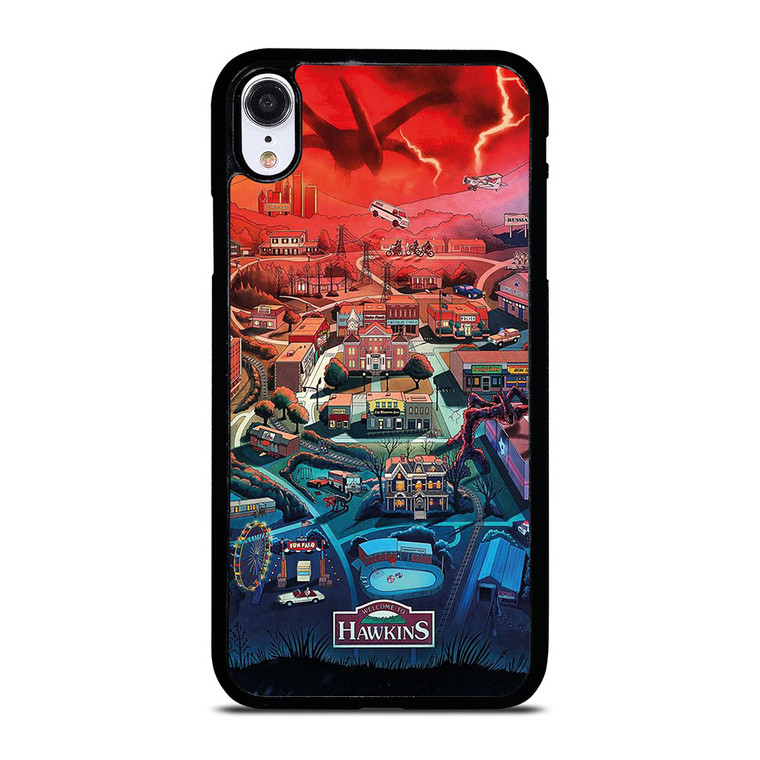 STRANGER THINGS WELCOME TO HAWKINS CARTOON iPhone XR Case
