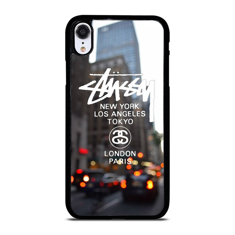 STUSSY NEW YORK LA TOKYO LONDON PARIS iPhone XR Case