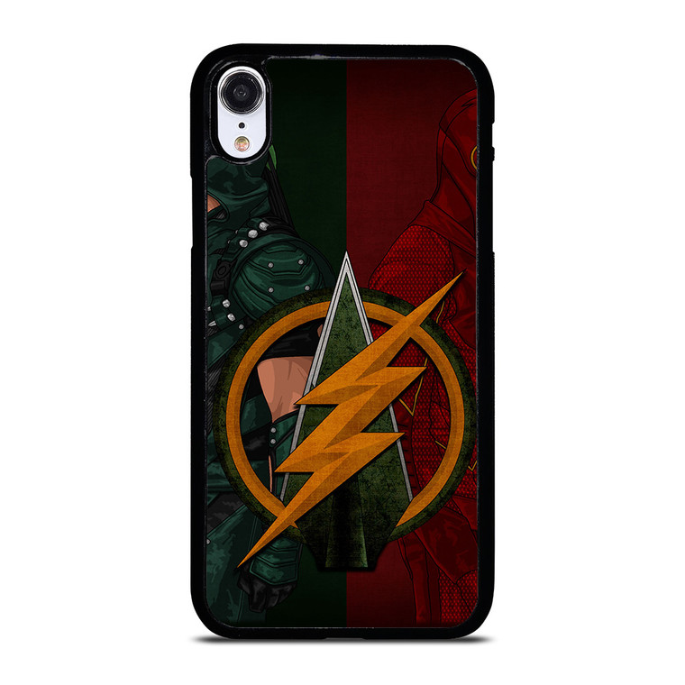 THE FLASH GREEN ARROW LOGO DC iPhone XR Case