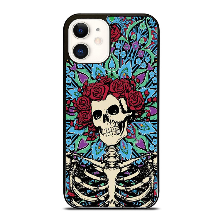 GRATEFUL DEAD SKELETON AND ROSES iPhone 12 Case