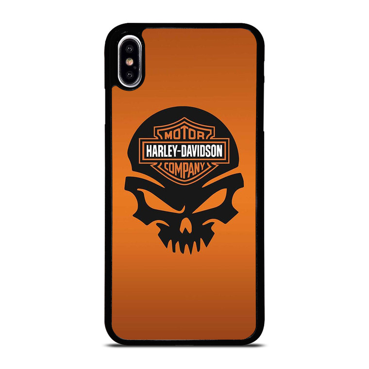 HARLEY DAVIDSON MOTORCYCLE SKULL LOGO iPhone XS Max Case