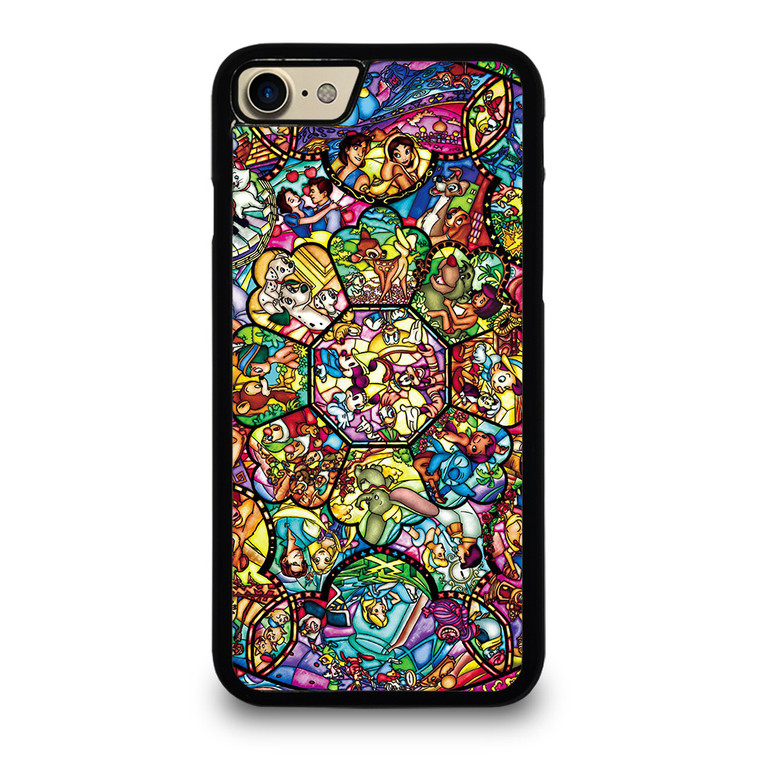 ALL DISNEY CHARACTERS GLASS ART iPhone 7 Case