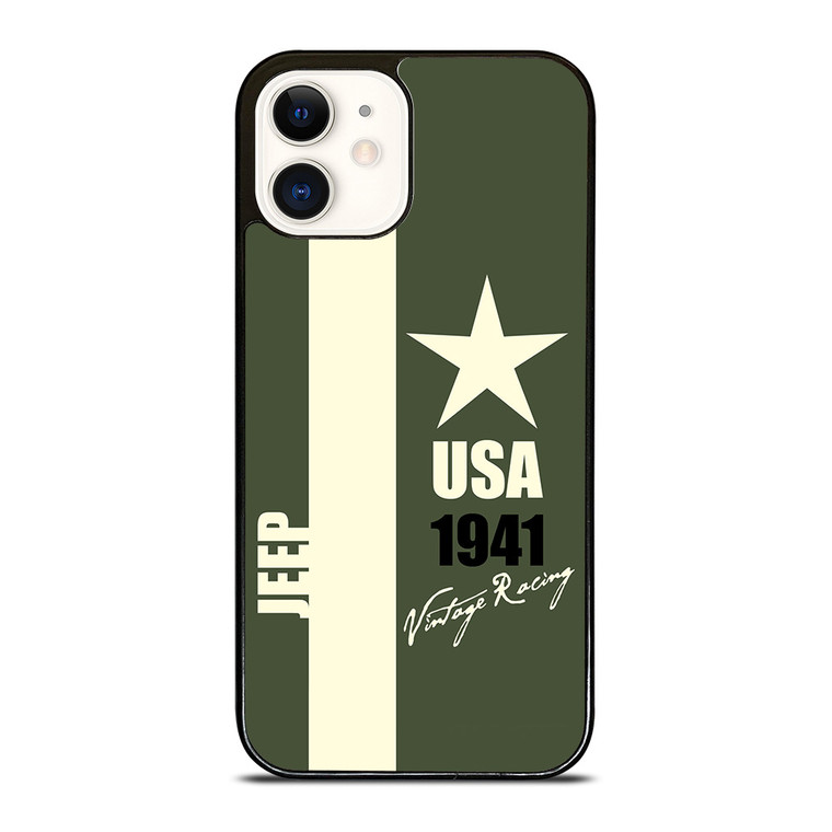 JEEP VINTAGE RACING USA iPhone 12 Case