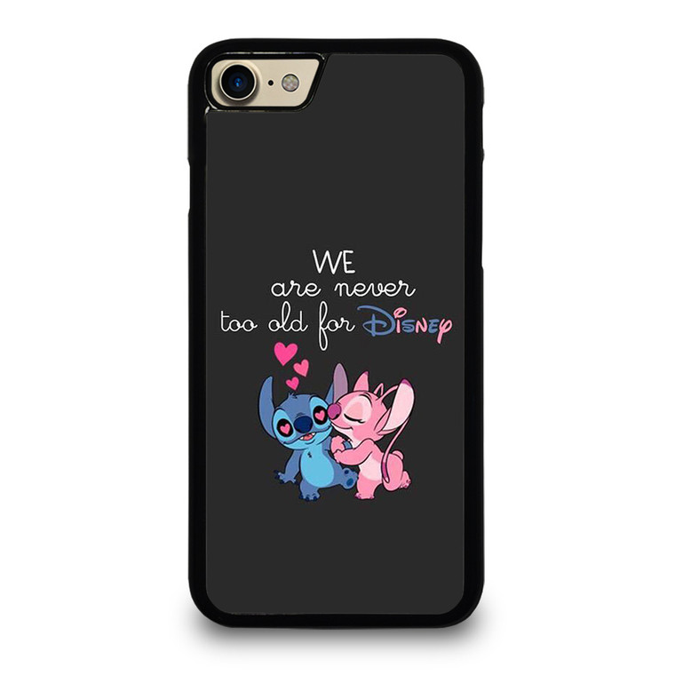 LILO AND STITCH QUOTES DISNEY NEVER TOO OLD iPhone 7 Case