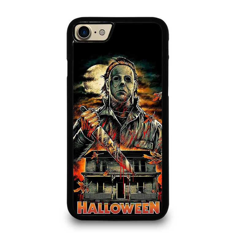 MICHAEL MYERS FACE HALLOWEEN HORROR CARTOON iPhone 7 Case