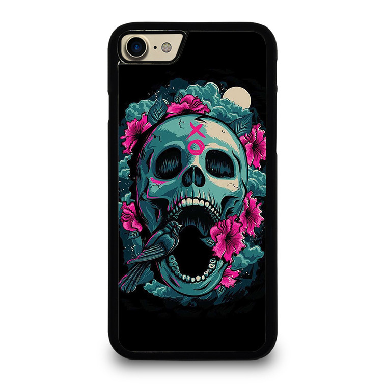 SUGAR SKULL FLOWERS TATTOO iPhone 7 Case