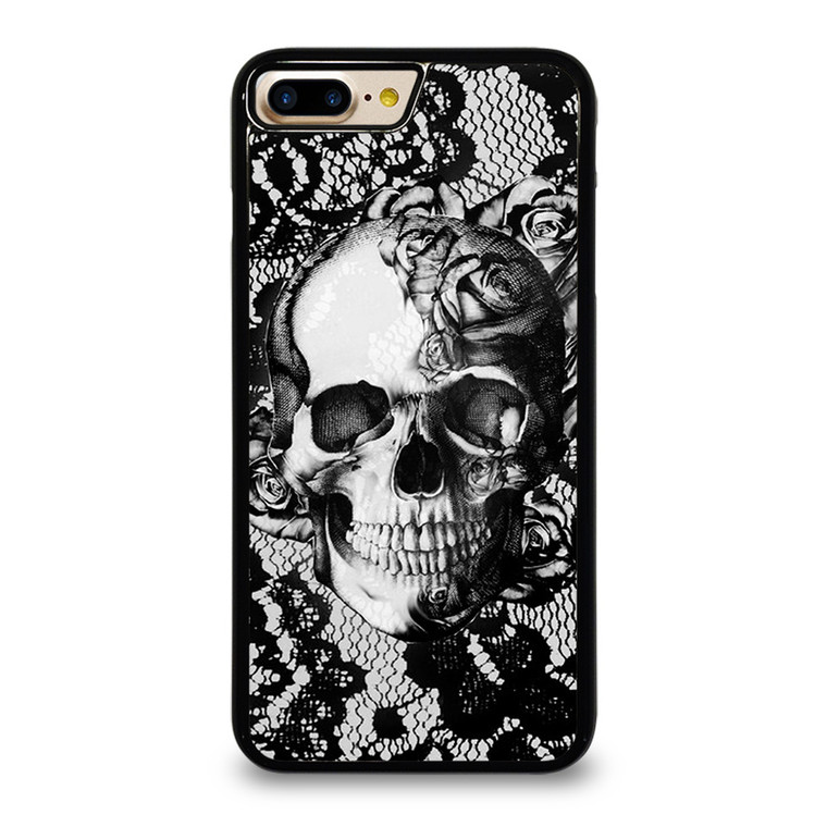 SKULL ON BLACK LACE iPhone 7 Plus Case SKULL ON BLACK LACE iPhone 7 Plus Case