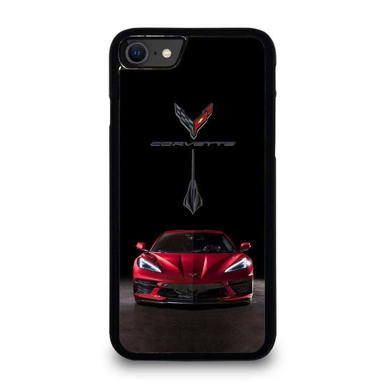 CORVETTE STINGRAY C8 RED CAR iPhone SE 2020 Case