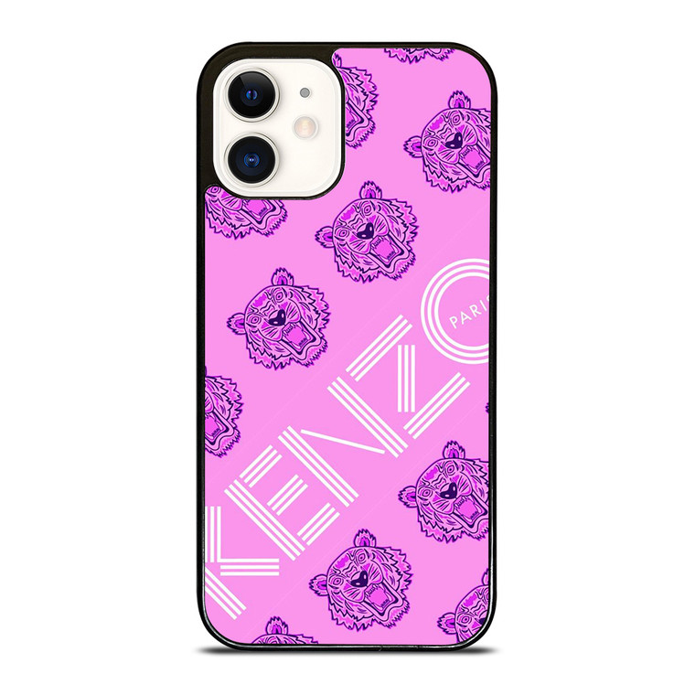 KENZO PARIS VIOLET LOGO iPhone 12 Case