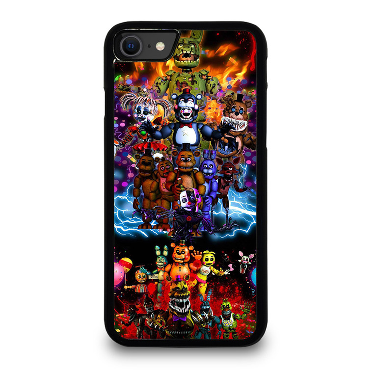 FIVE NIGHTS AT FREDDY'S ALL CHARACTERS iPhone SE 2020 Case