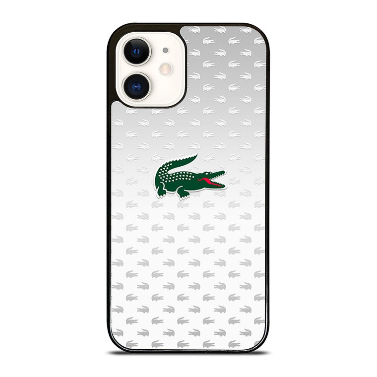 LACOSTE SILVER PATTERN iPhone 12 Case
