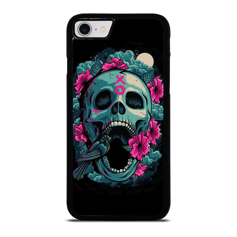 SUGAR SKULL FLOWERS TATTOO iPhone SE 2022 Case