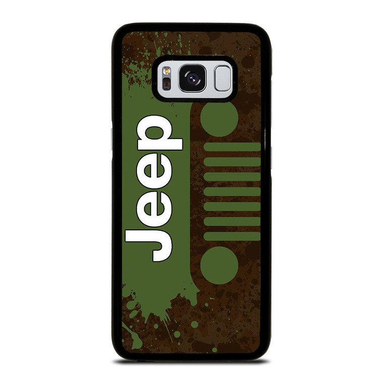 JEEP WRANGLER LOGO GREEN Samsung Galaxy S8 Case