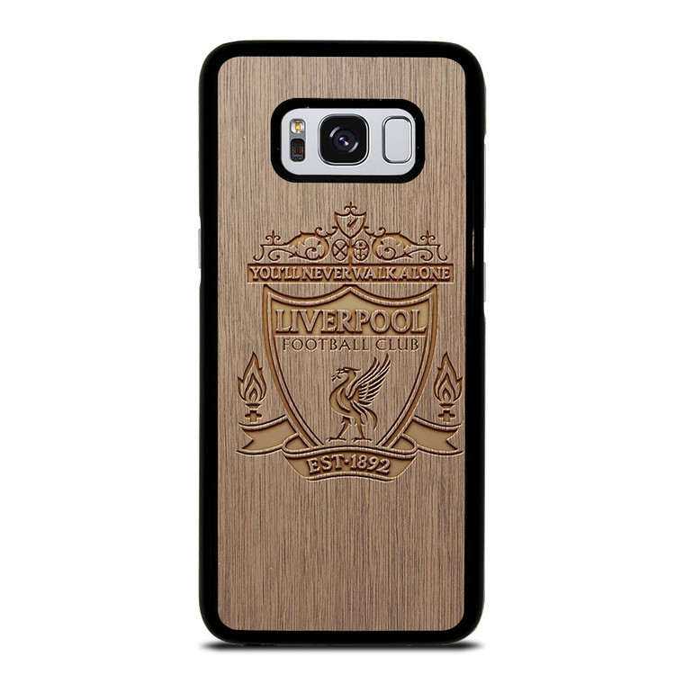 LIVERPOOL FC FOOTBALL CLUB WOODEN LOGO Samsung Galaxy S8 Case