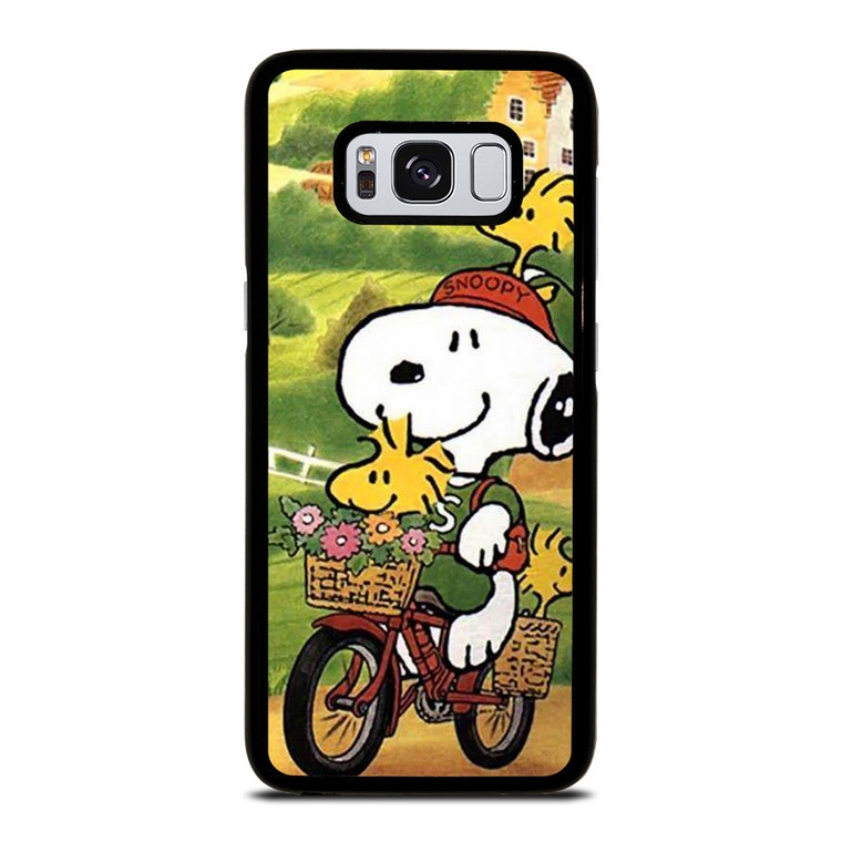 SNOOPY THE PEANUTS BICYCLE Samsung Galaxy S8 Case