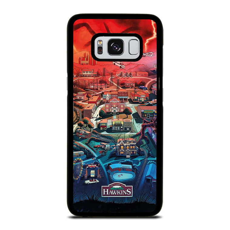 STRANGER THINGS WELCOME TO HAWKINS CARTOON Samsung Galaxy S8 Case