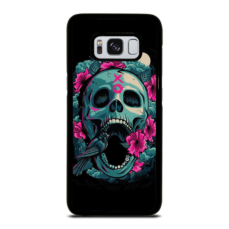 SUGAR SKULL FLOWERS TATTOO Samsung Galaxy S8 Case