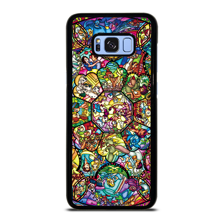 ALL DISNEY CHARACTERS GLASS ART Samsung Galaxy S8 Plus Case