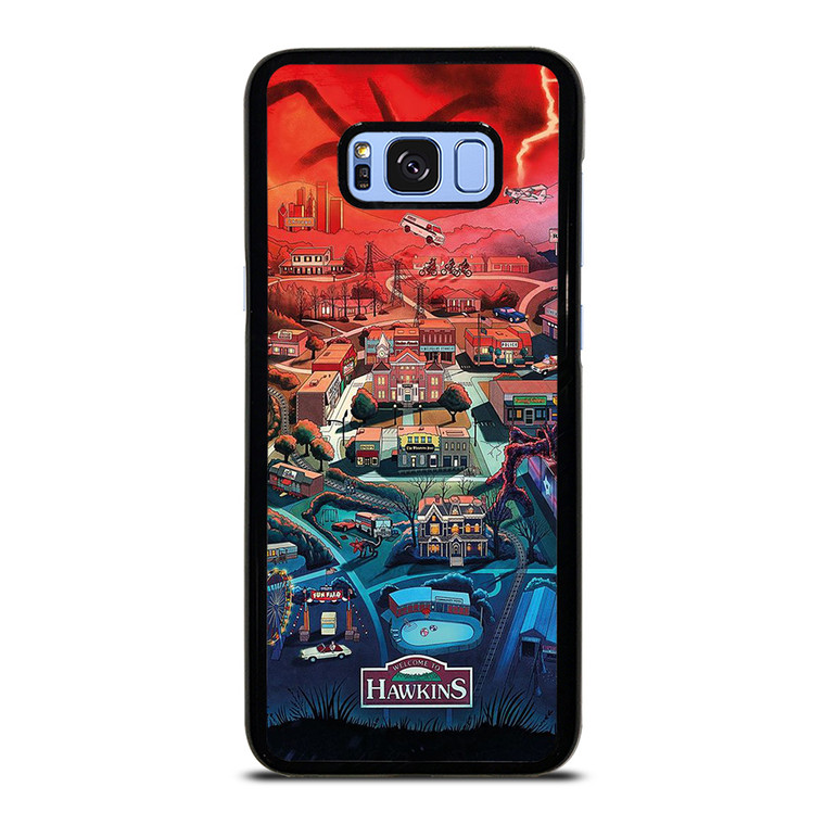 STRANGER THINGS WELCOME TO HAWKINS CARTOON Samsung Galaxy S8 Plus Case
