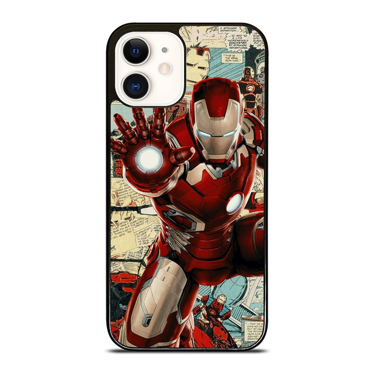 MARVEL IRONMAN COLLAGE COMIC iPhone 12 Case