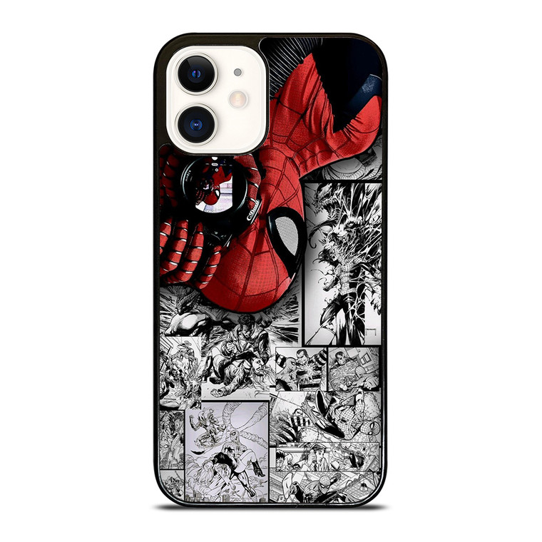 MARVEL SPIDERMAN POTRAIT COMIC iPhone 12 Case