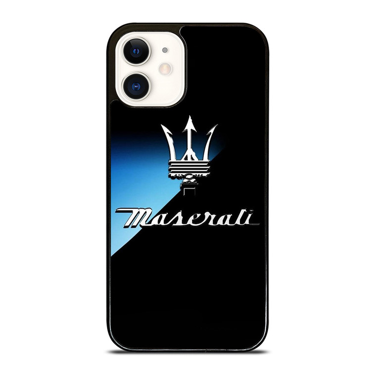 MASERATI DARK BLUE LOGO iPhone 12 Case