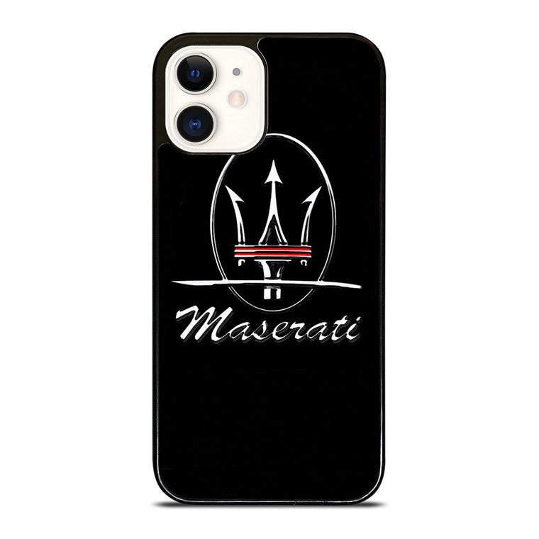 MASERATI METAL LOGO iPhone 12 Case MASERATI METAL LOGO iPhone 12 Case