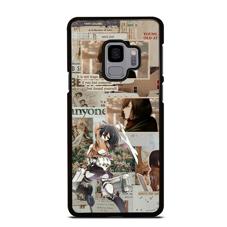 ATTACK ON TITAN MANGA ANIME MIKASA Samsung Galaxy S9 Case