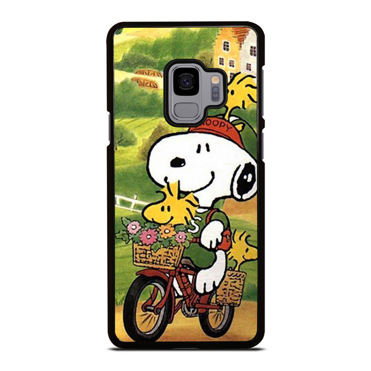 SNOOPY THE PEANUTS BICYCLE Samsung Galaxy S9 Case