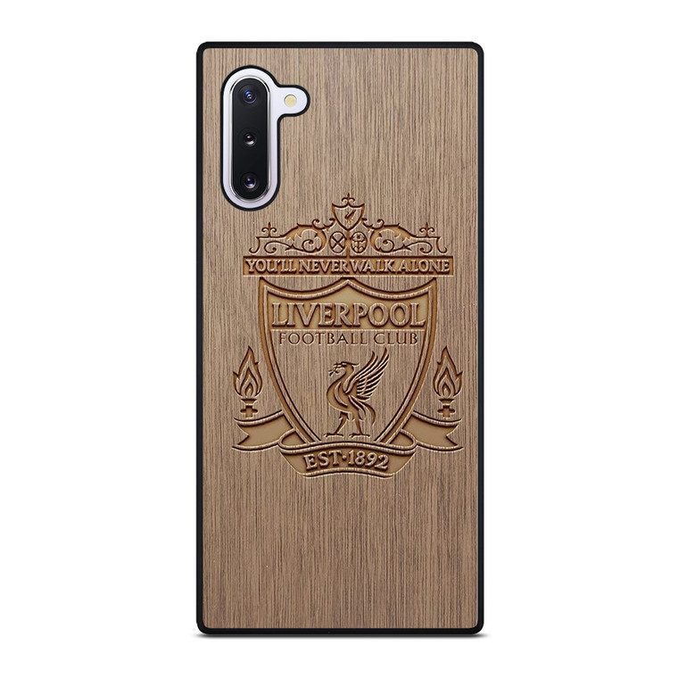 LIVERPOOL FC FOOTBALL CLUB WOODEN LOGO Samsung Galaxy S10 Case