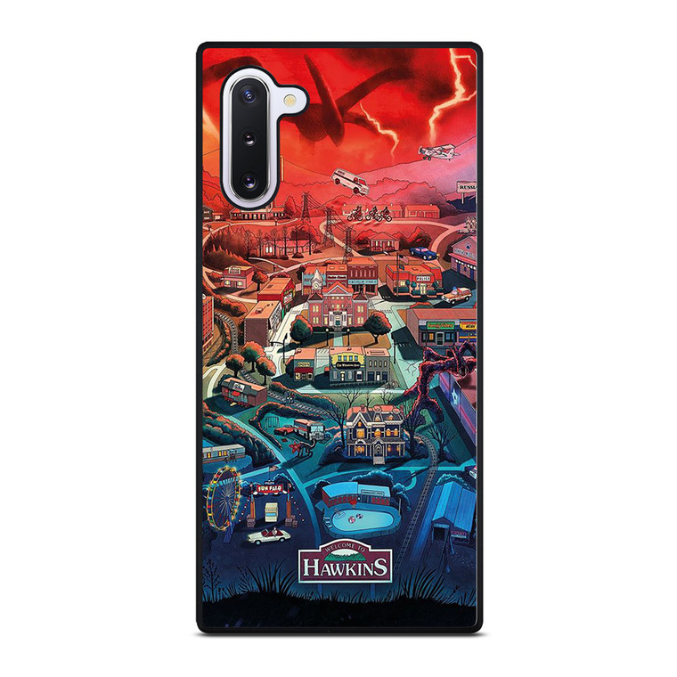 STRANGER THINGS WELCOME TO HAWKINS CARTOON Samsung Galaxy S10 Case