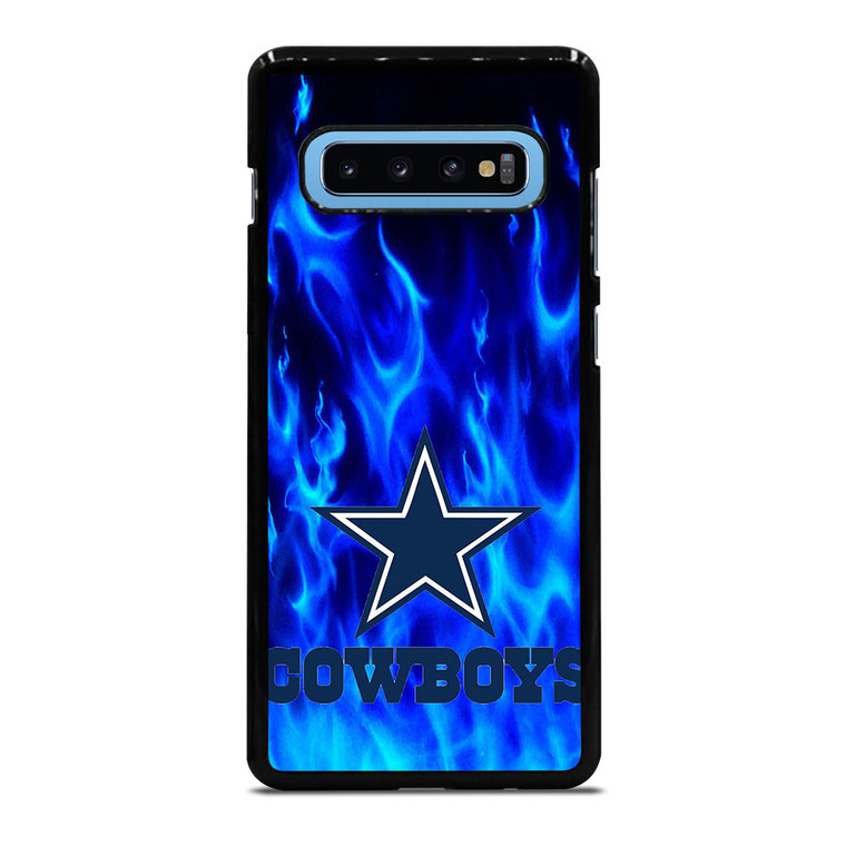 DALLAS COWBOYS LOGO BLUE FIRE Samsung Galaxy S10 Plus Case